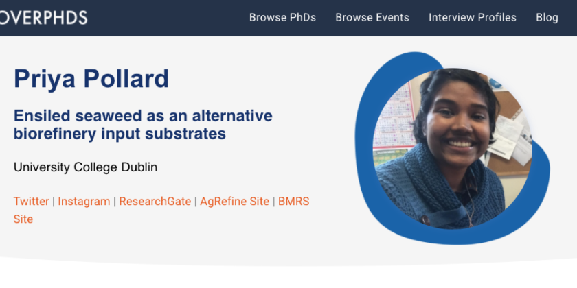 Checkout Priya’s Interview with  DiscoverPhDs